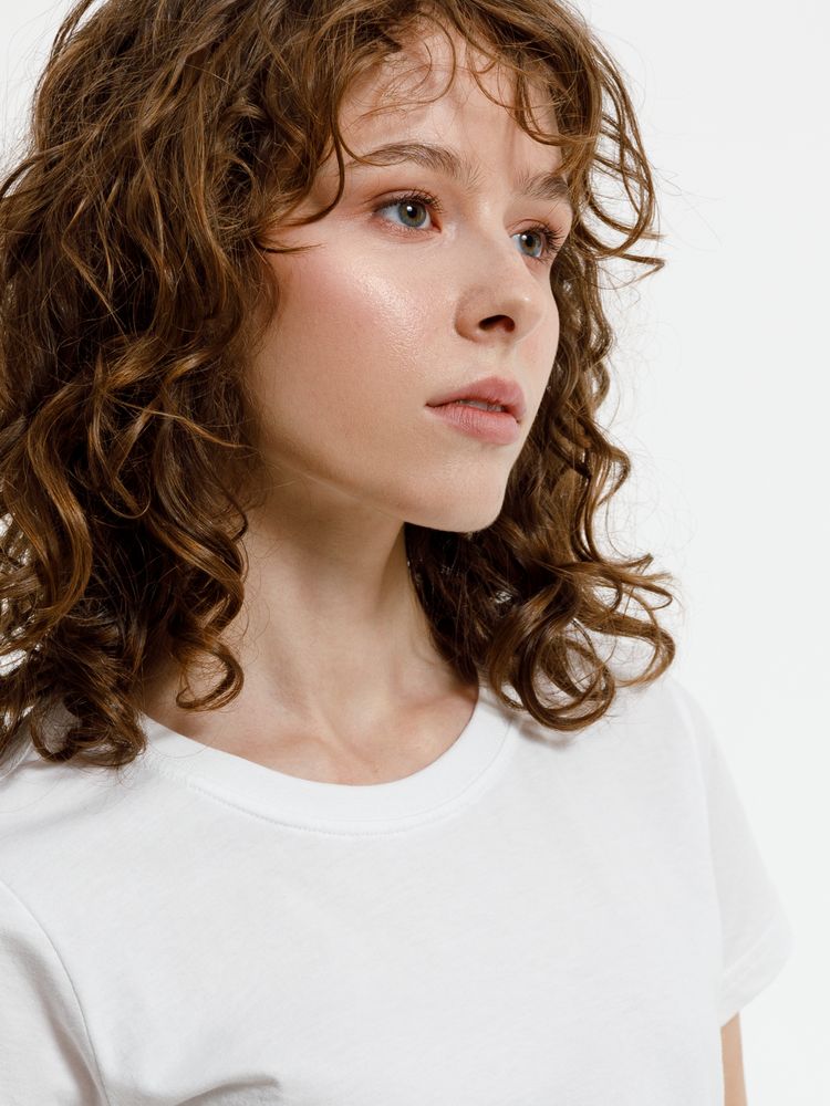 Футболка женская T-bolka Lady, белая (белоснежная)-4