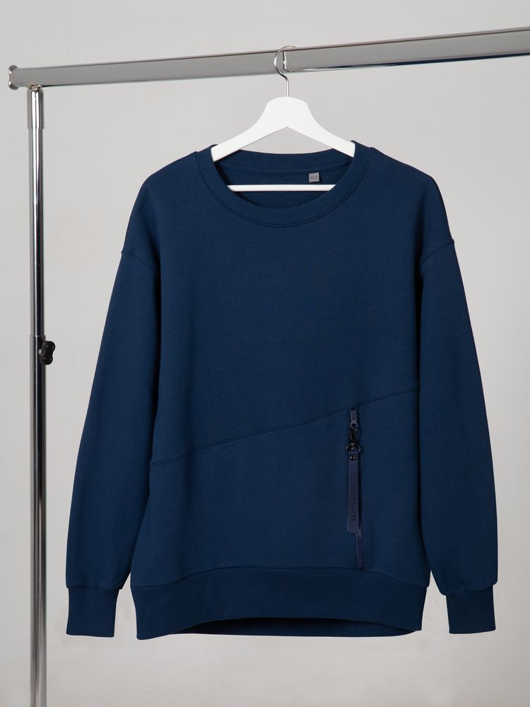 Свитшот унисекс Kosmos 2.0, темно-синий-1