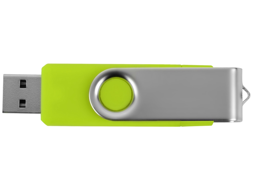USB/micro USB-флешка 2.0 на 16 Гб Квебек OTG, зеленое яблоко-4