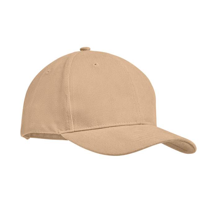 Brushed heavy cotton 6 panel Ba, бежевый-0