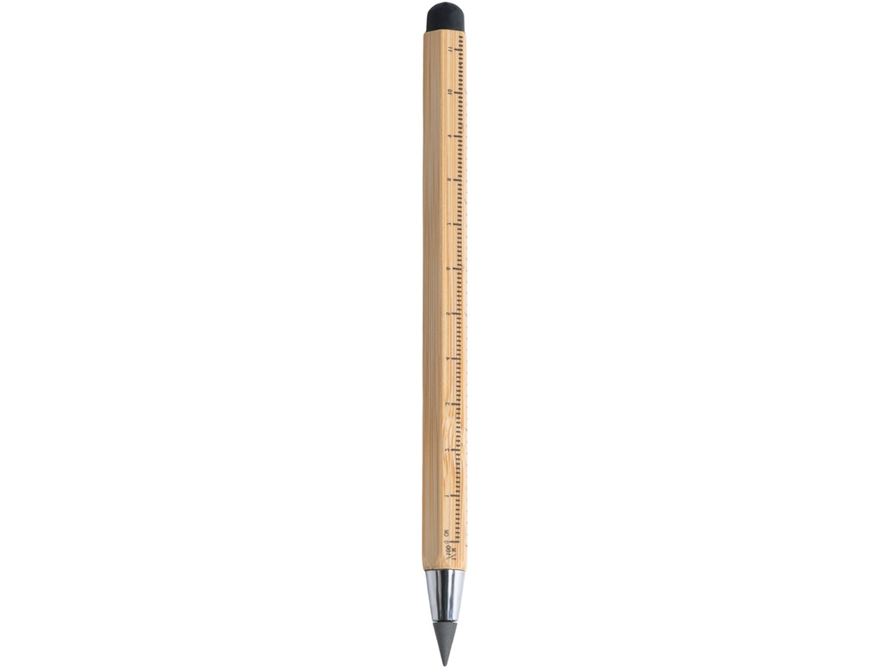 Вечный карандаш Sicily Bamboo из бамбука со стилусом и линейкой-4