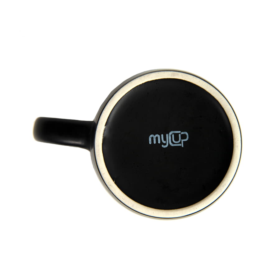 Кружка INTRO, черный, желтый-1