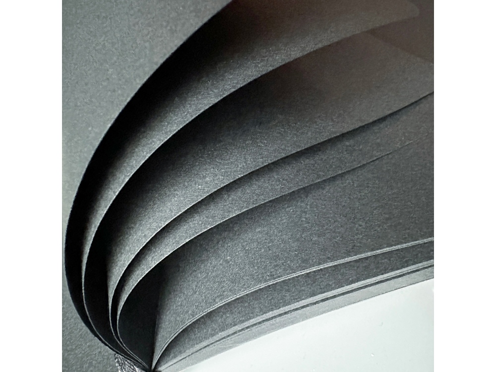 Скетчбук Sketch & Art в мягком переплете 140х210 мм, 100 л. черной бумаги 100 гр., черный-5