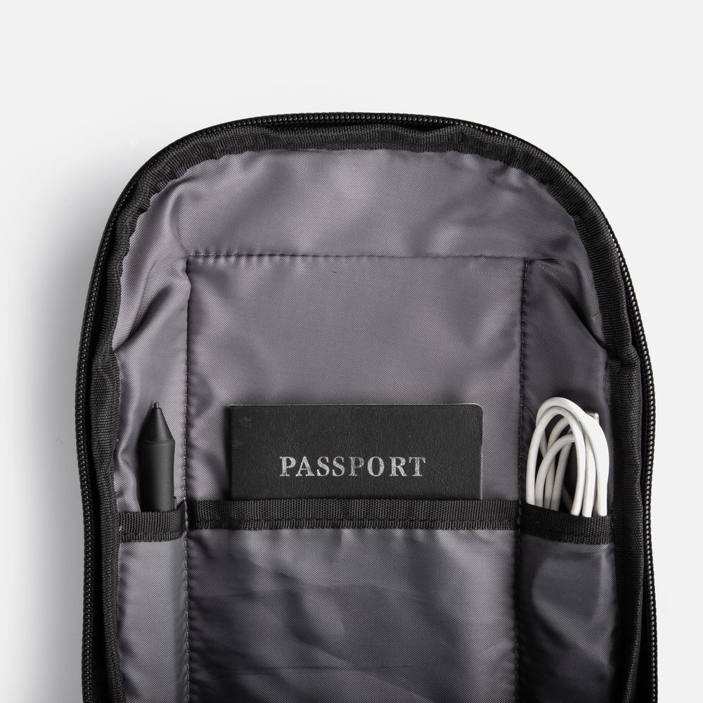 Рюкзак на одно плечо Solnex, черный-3