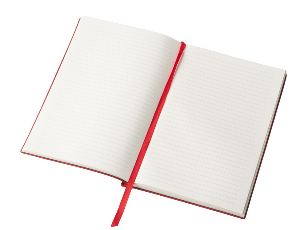 Блокнот А5 Scribe, гибкая обложка, 96 листов 80 гр/м2, красный-4