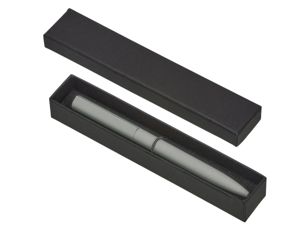 Шариковая металлическая ручка Minimalist софт-тач, серый-3