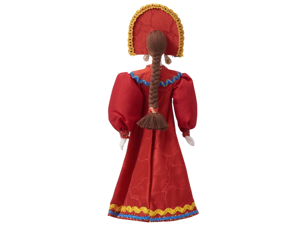 Подарочный набор: кукла фарфоровая, мед, красный-10