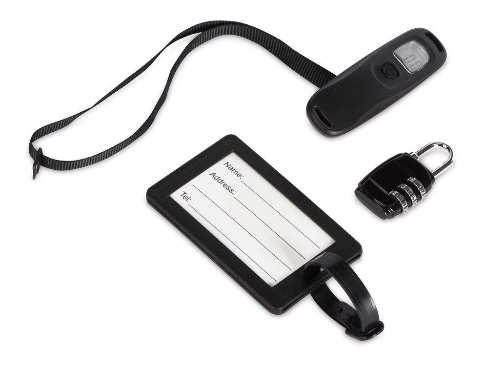 Набор для путешествия: весы, замок, бирка World-1