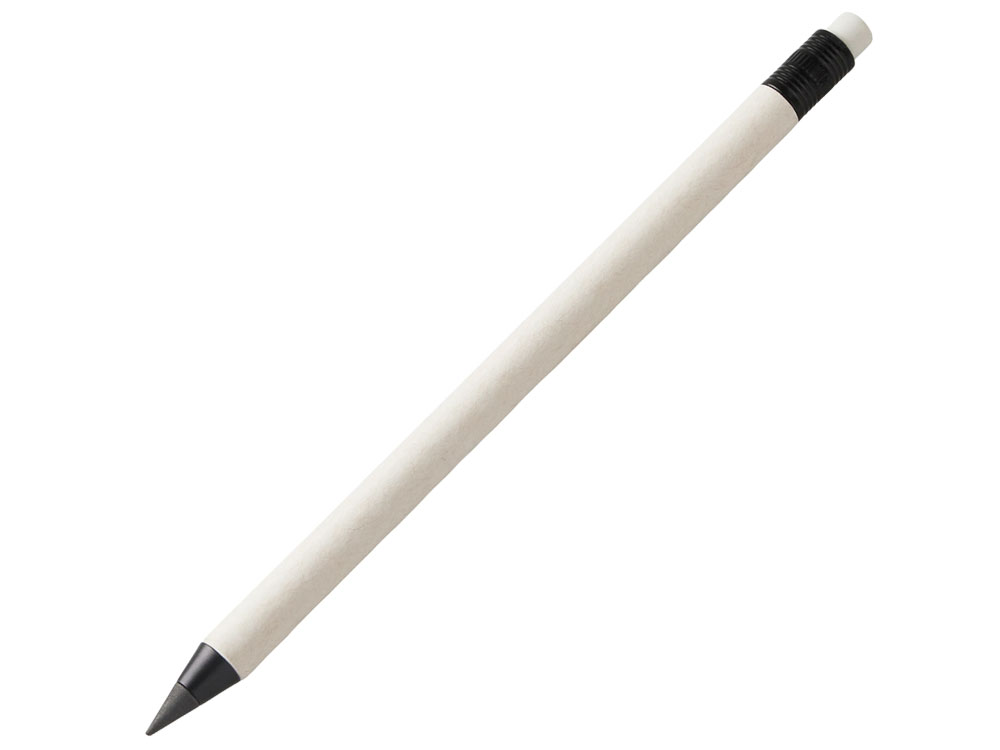 Вечный карандаш из тетра-паков с ластиком Milkpen, молочный-0