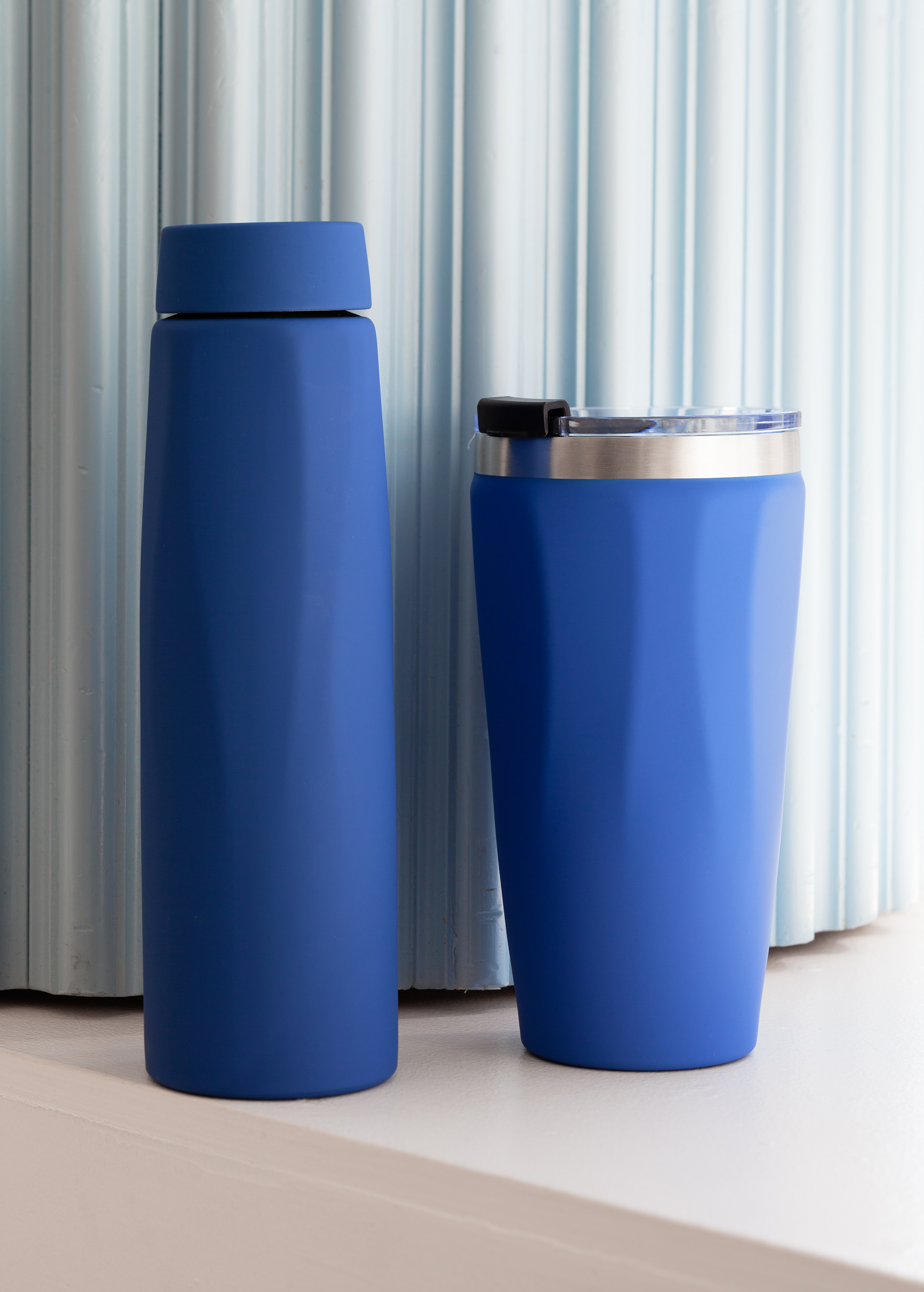 Термостакан "Calypso" 500 мл, покрытие soft touch, черный #-8