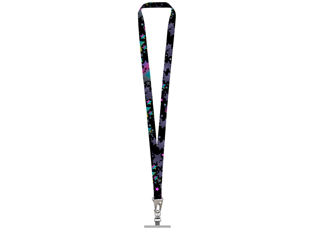 Ланъярд 2,5 см под сублимацию с большим карабином и металлическим держателем для телефона-2