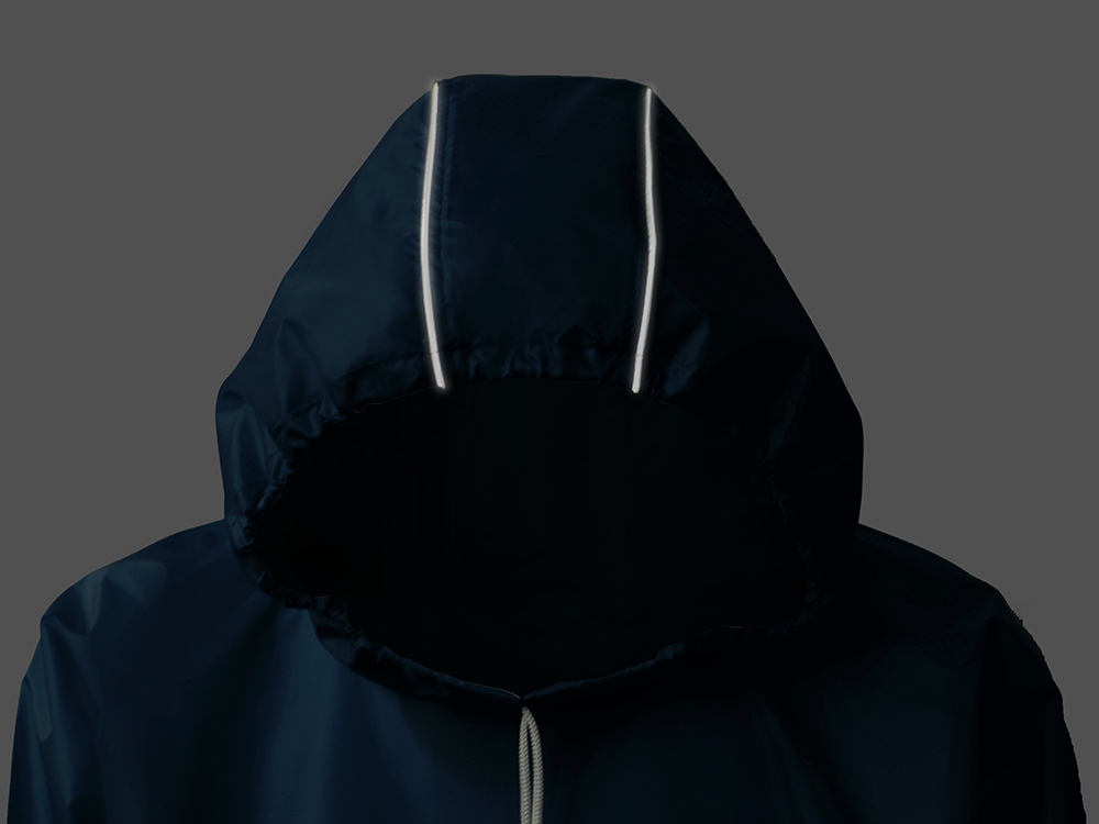 Дождевик - пончо Galaxy со светоотражающими элементами, классический синий-9