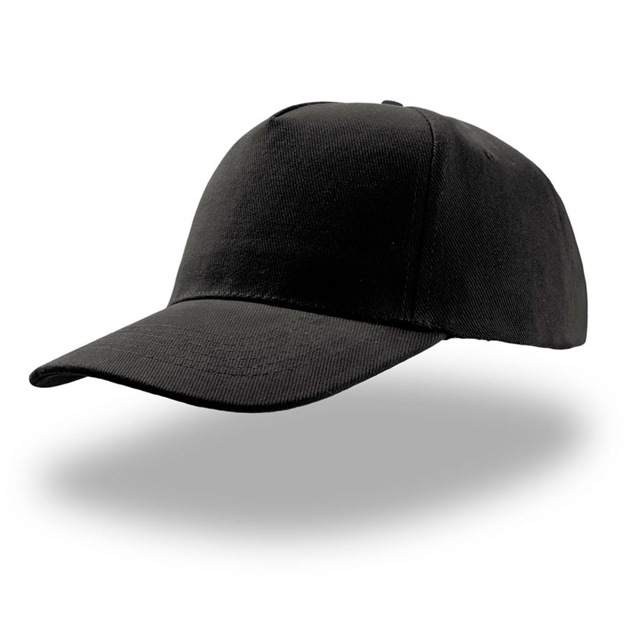 Бейсболка LIBERTY FIVE, 5 клиньев, застежка на липучке, черный-0