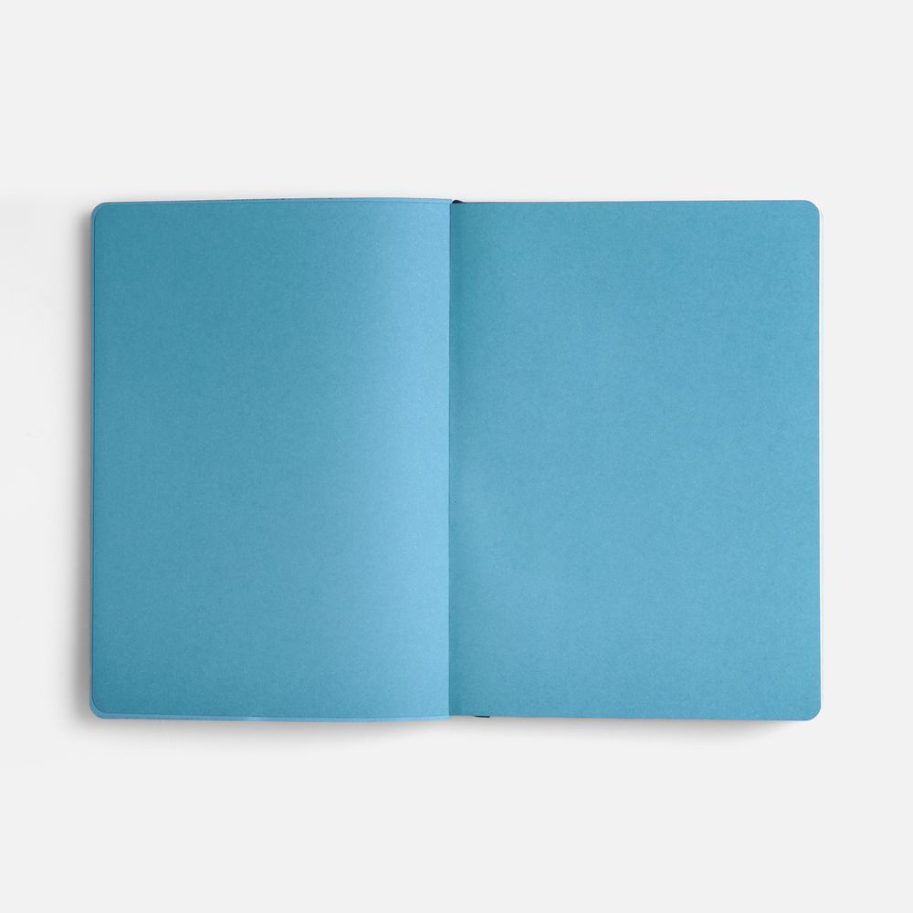 Ежедневник Doppio, недатированный, синий с голубым-5