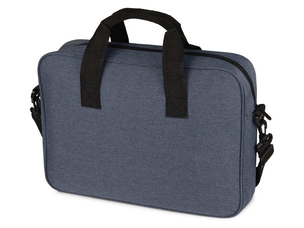 Сумка для ноутбука Wing с вертикальным наружным карманом, синий-3