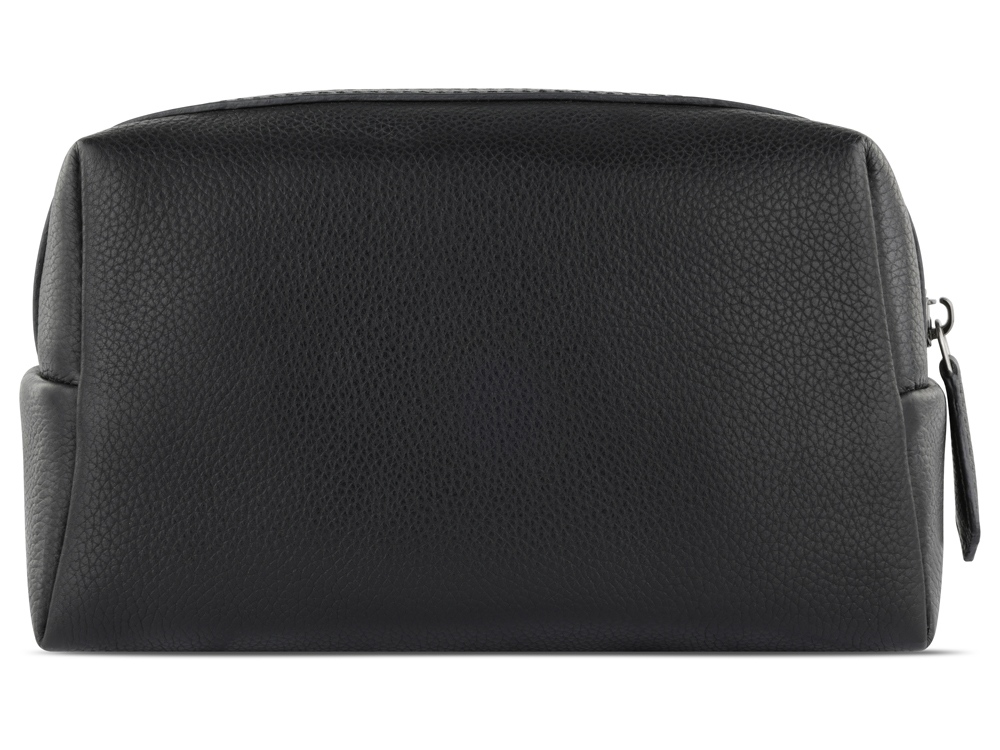Косметичка BUGATTI Bella, чёрная, воловья кожа/полиэстер, 19х8,5х11 см-3