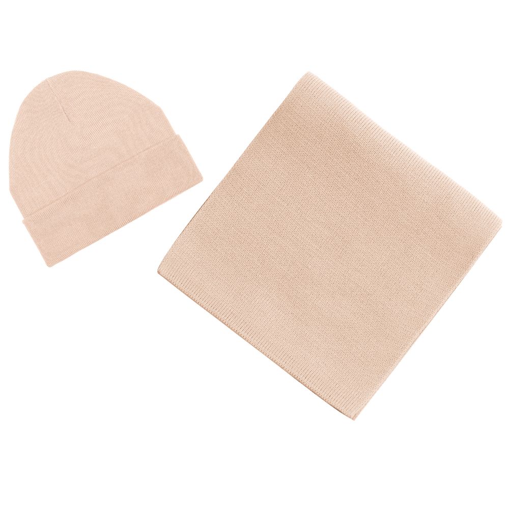 Шапка Real Talk, бежевая-1