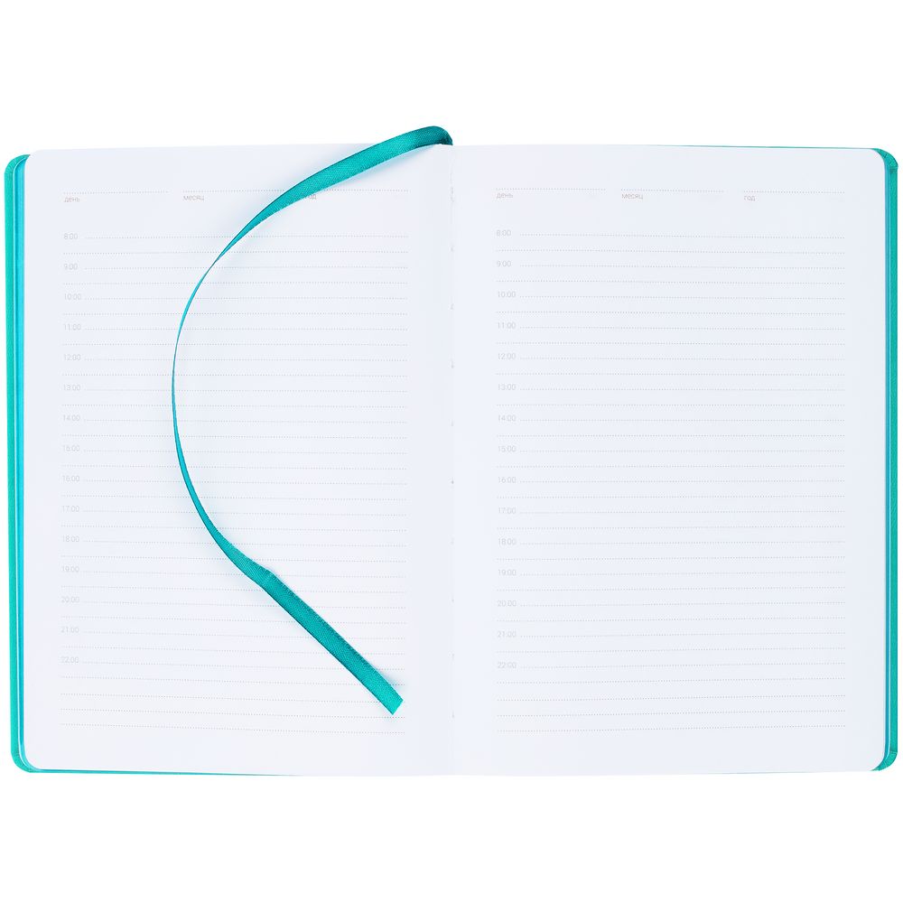 Ежедневник New Factor Metal, бирюзовый-4