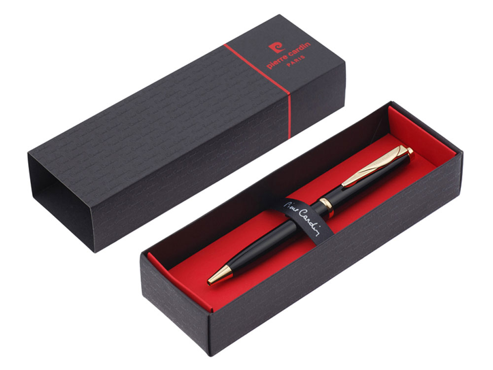 Ручка шариковая Gamme. Pierre Cardin, черный/золотистый-4