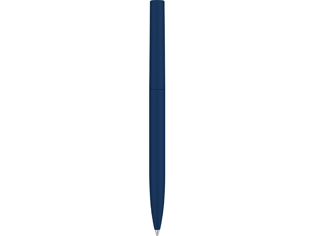 Шариковая ручка  Bright F Gum soft-touch, темно-синий-3