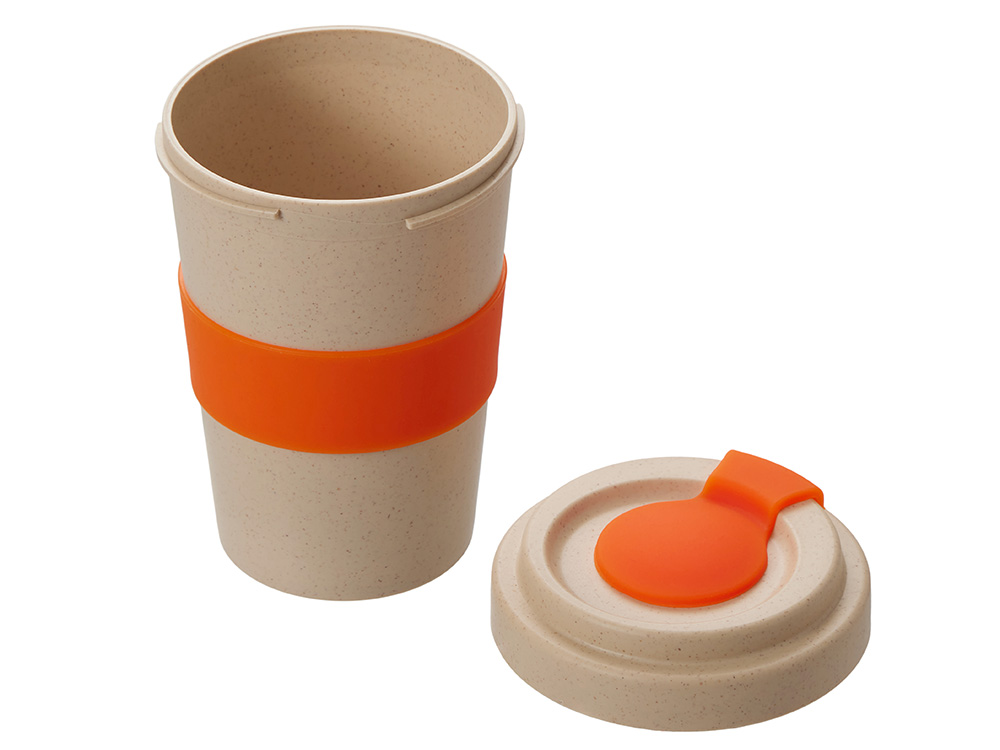 Стакан из пшеничного волокна Flava, оранжевый 021C-1