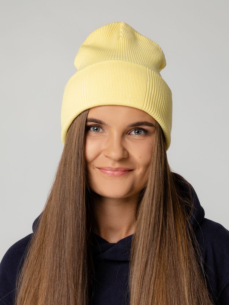 Шапка Real Rib, желтая (нарцисс)-2