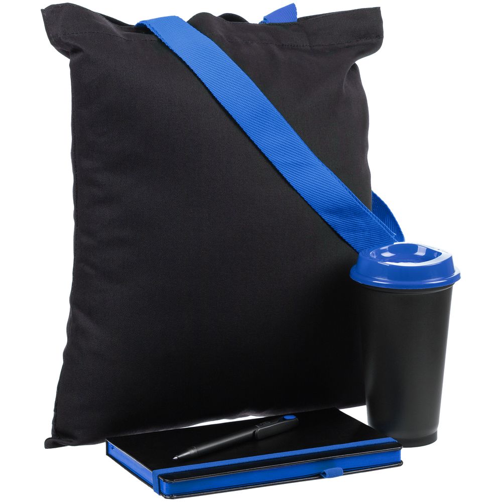 Набор Velours Bag, черный с синим-0