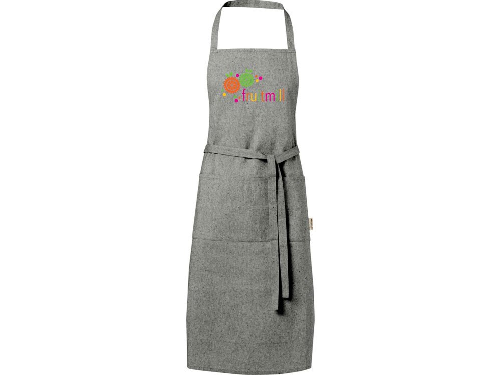 Pheebs 200 g/m2 recycled cotton apron, черный-3