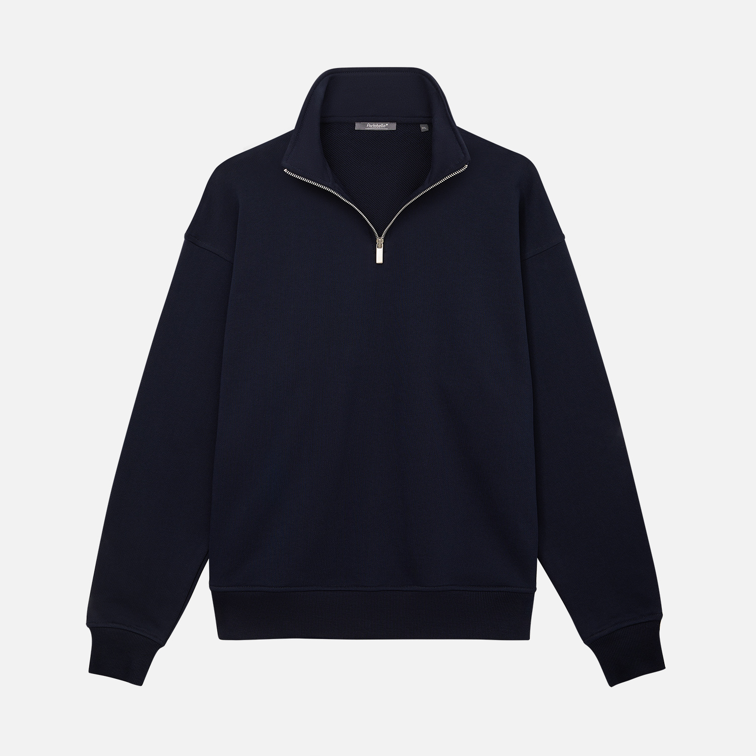 Толстовка на молнии унисекс FLOW, темно-синяя-7