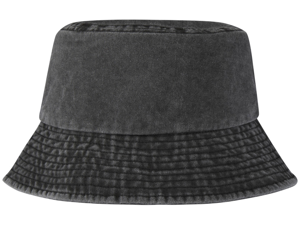 Панама Mitica стираная - Сплошной черный-1