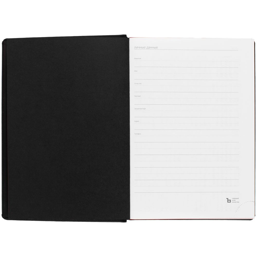 Ежедневник Mobile на заказ, недатированный, черно-красный-4