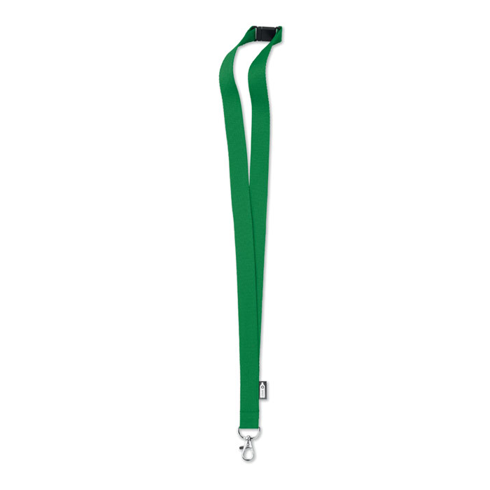 Lanyard in RPET 20 mm, зеленый-0