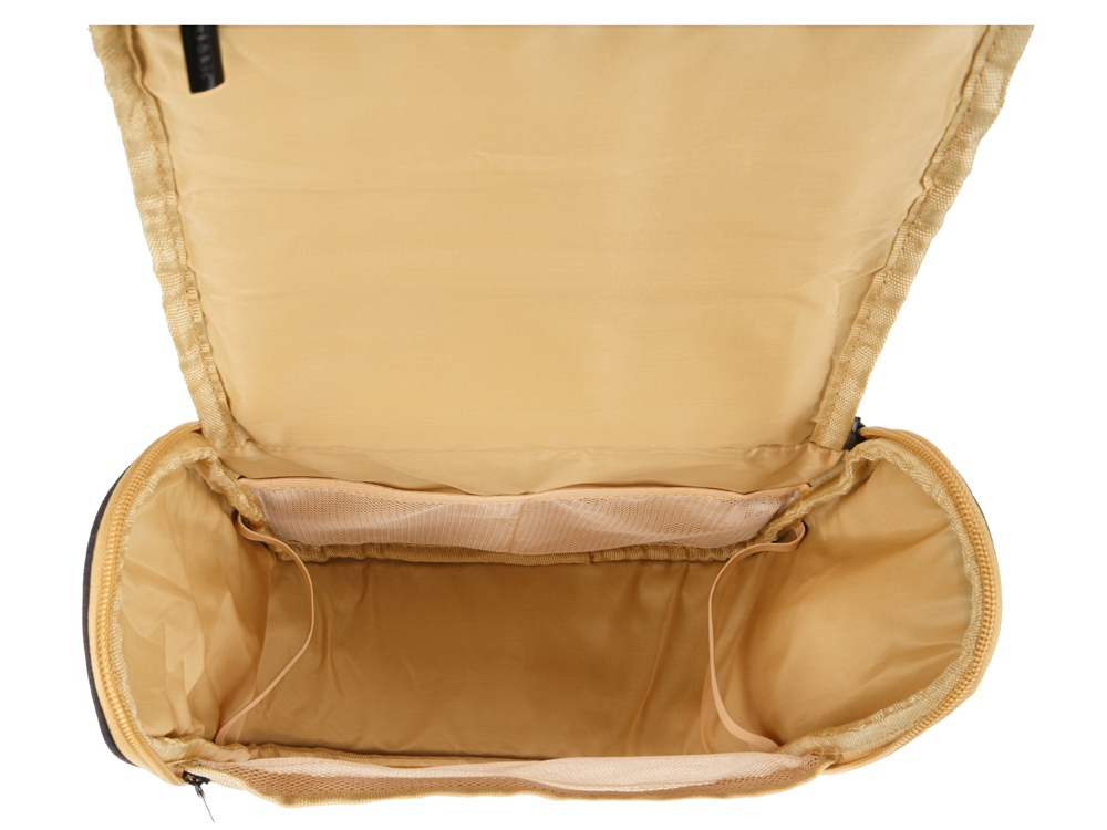 Несессер TORBER, дорожный, чёрный/бежевый, полиэстер 300D, 27 х 22 х 11 см-3