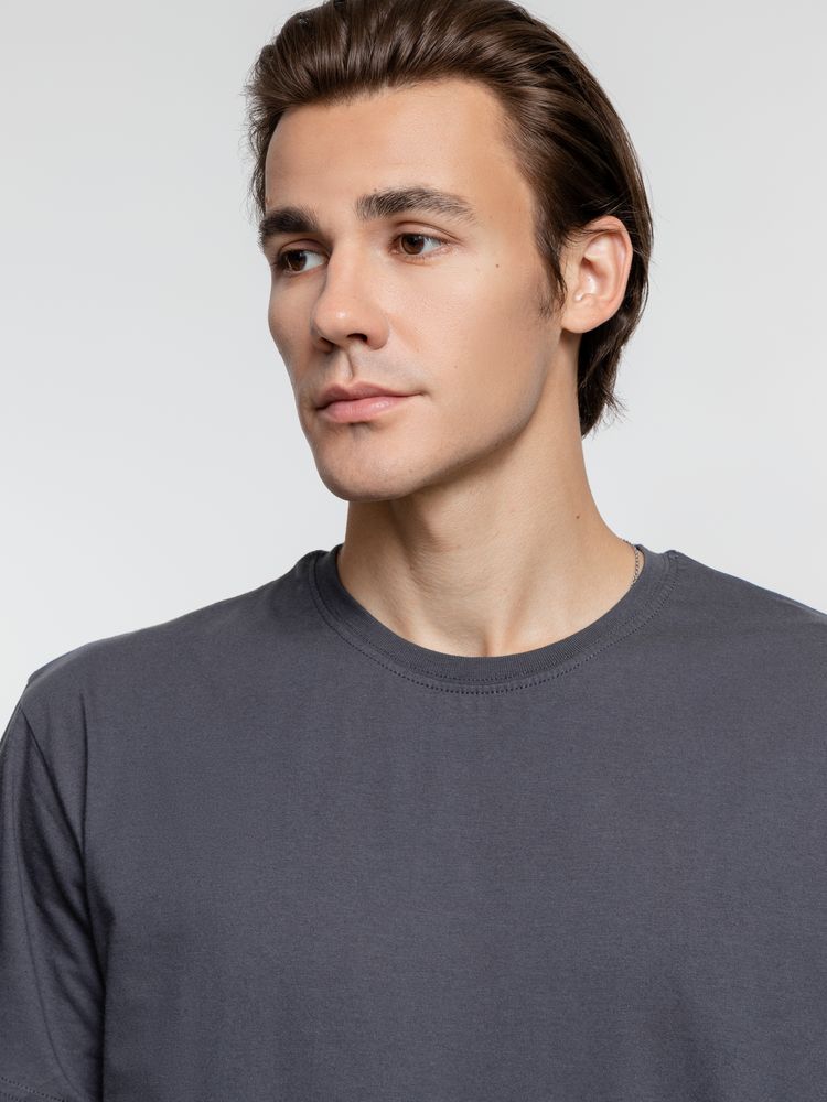 Футболка унисекс T-Bolka 160, темно-серая (графит)-5