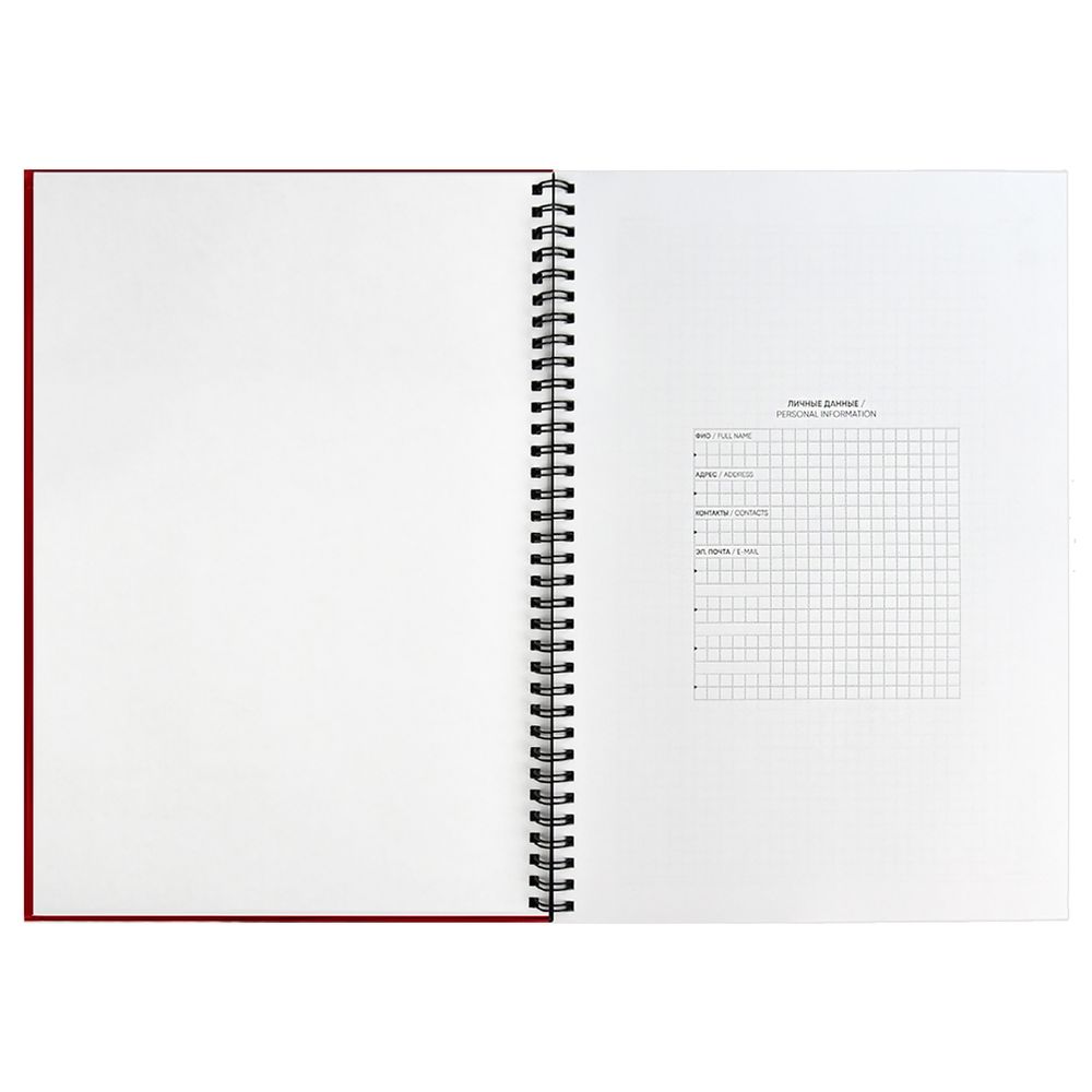 Ежедневник Notera, недатированный, красный-3