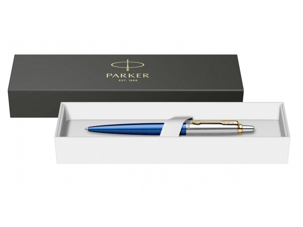 Шариковая ручка Parker Jotter SE 135 Lacquer Blue St.Steel GT, стержень: M, цвет чернил : blue, в подарочной упаковке-3