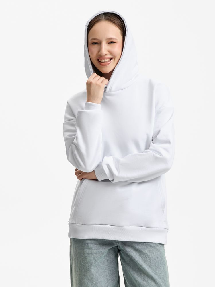 Худи унисекс оверсайз Daylero, белое-4