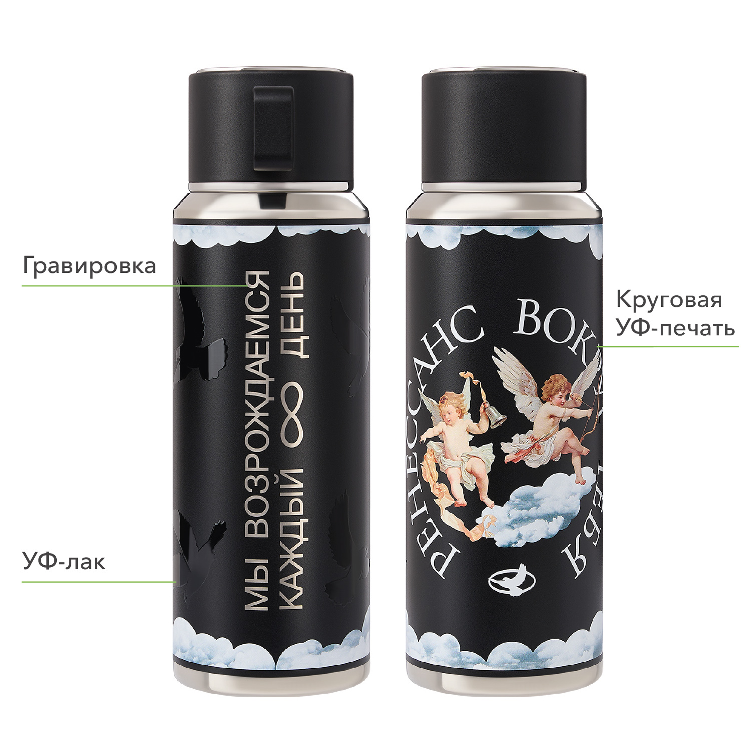 Термос Осло (Oslo), черный-9