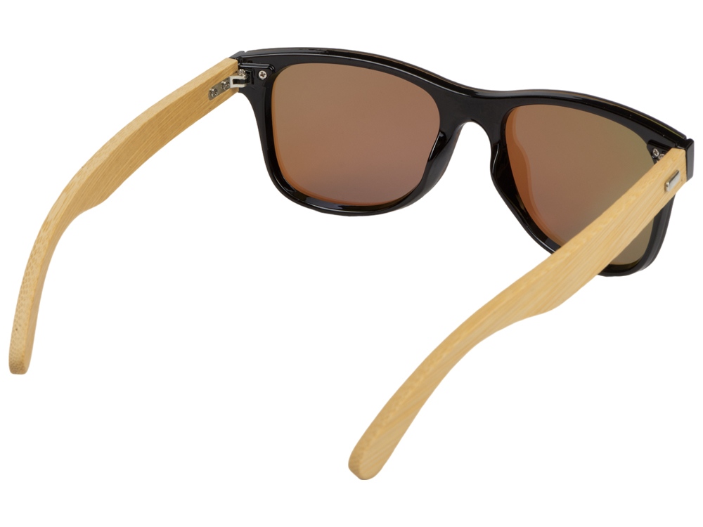 Солнцезащитные очки из бамбука с зеркальной линзой Rockwood Motion, синий-1