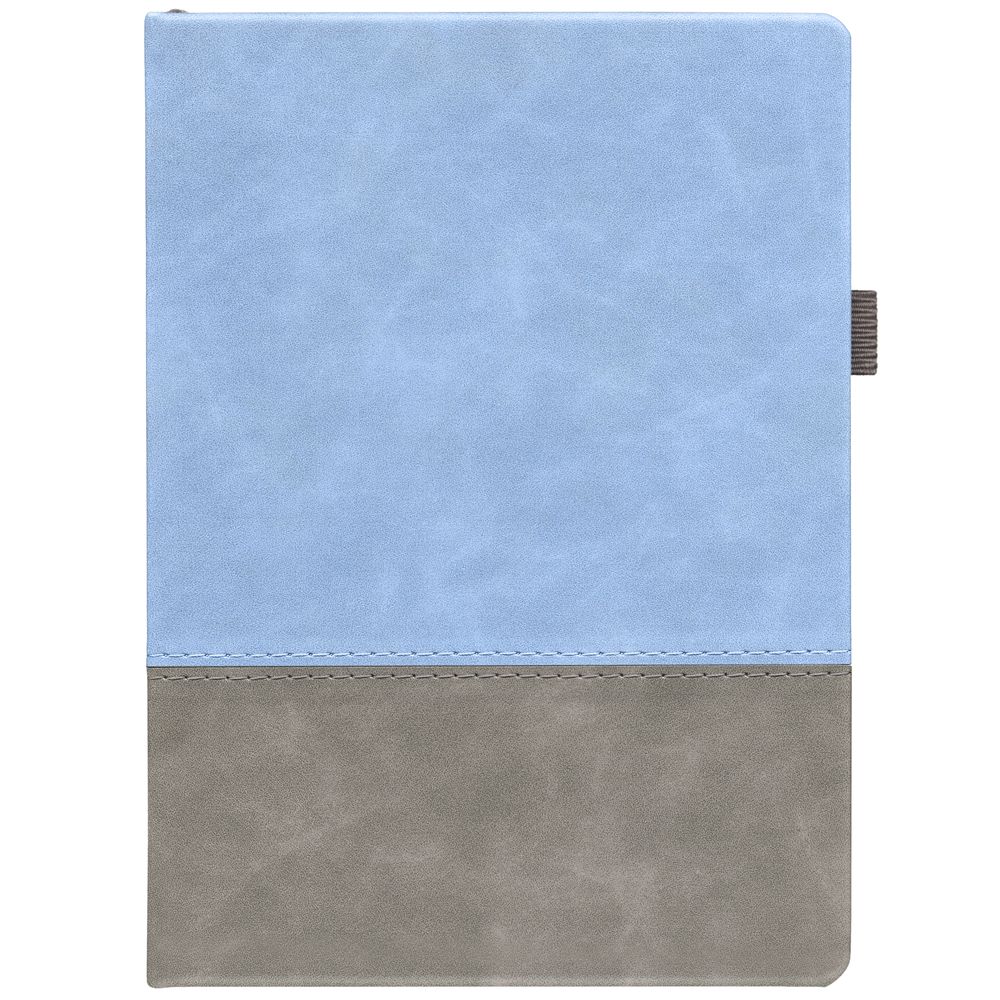 Ежедневник Horizon, недатированный, серый с голубым-0