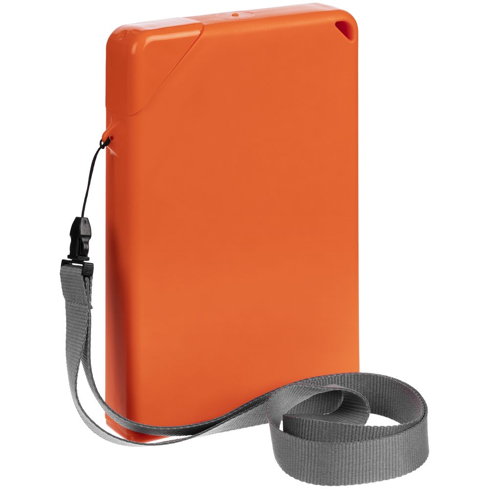 Плоская бутылка для воды Flacon, оранжевая-0