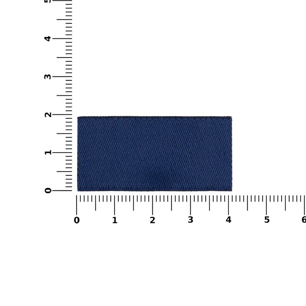 Лейбл тканевый Epsilon, XXS, темно-синий-1