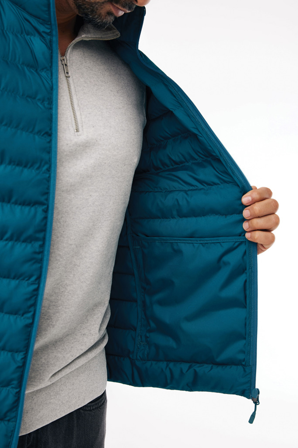 Мужской стеганый жилет Iqoniq Meru из переработанного полиэстера AWARE™, 70 г/м-9