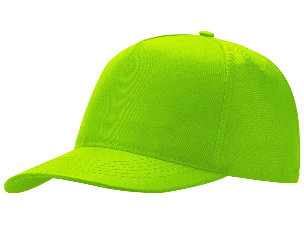 Бейсболка Poly 5-ти панельная 120 гр, зеленое яблоко-3