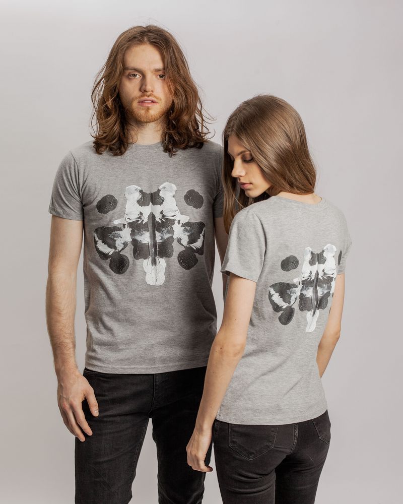 Футболка женская «Подсознательность», серый меланж-6