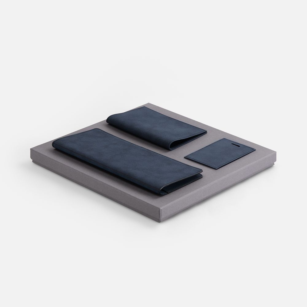 Набор Nubuk Trio, синий-1