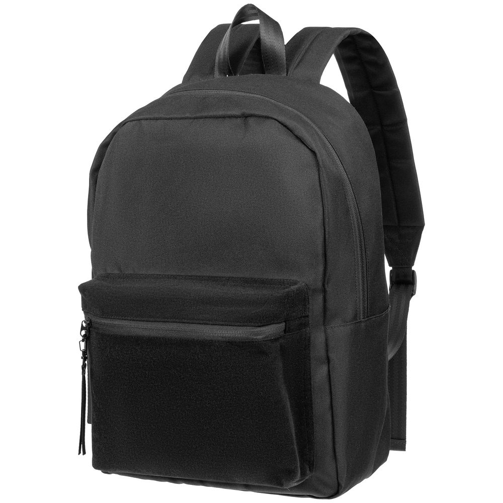 Рюкзак Patch Catcher с карманом из липучки, черный-1