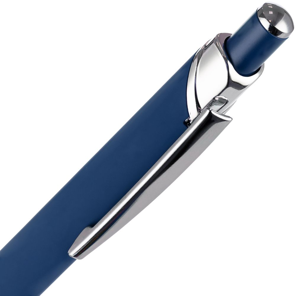 Ручка шариковая Chromos Soft Touch, синяя-2