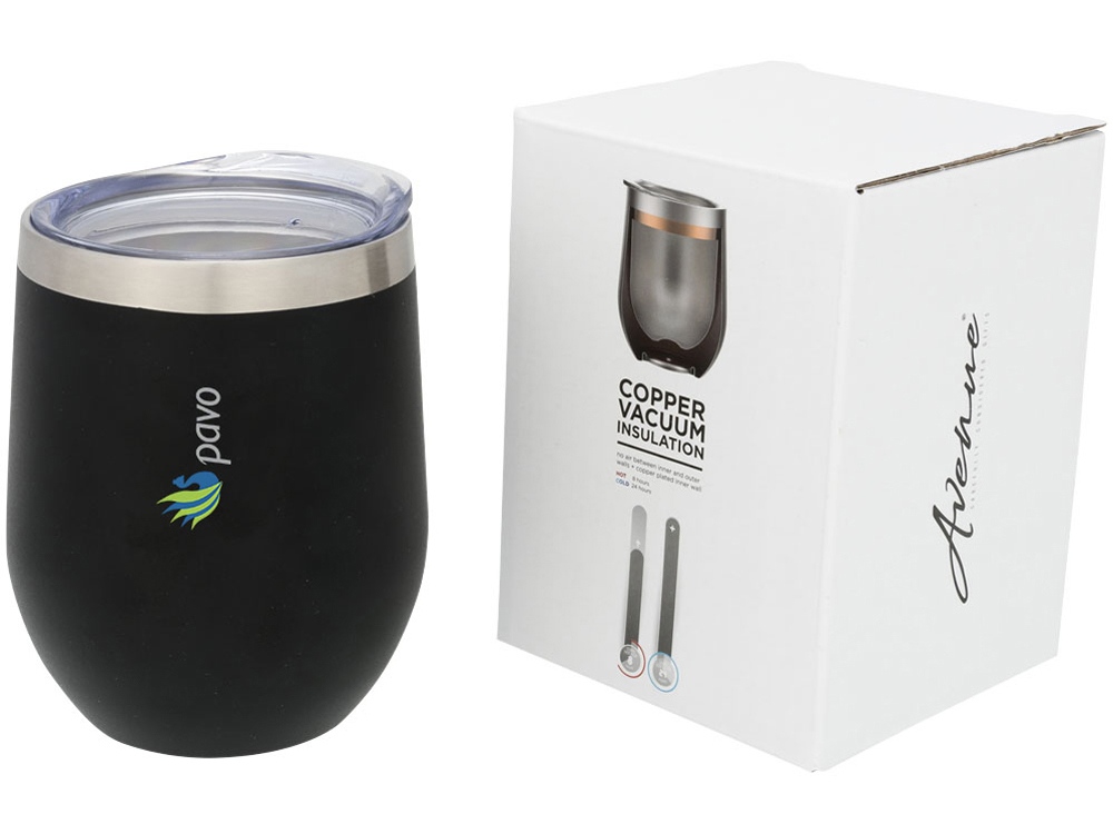 Кубок с вакуумной изоляцией Corzo Copper, черный-4