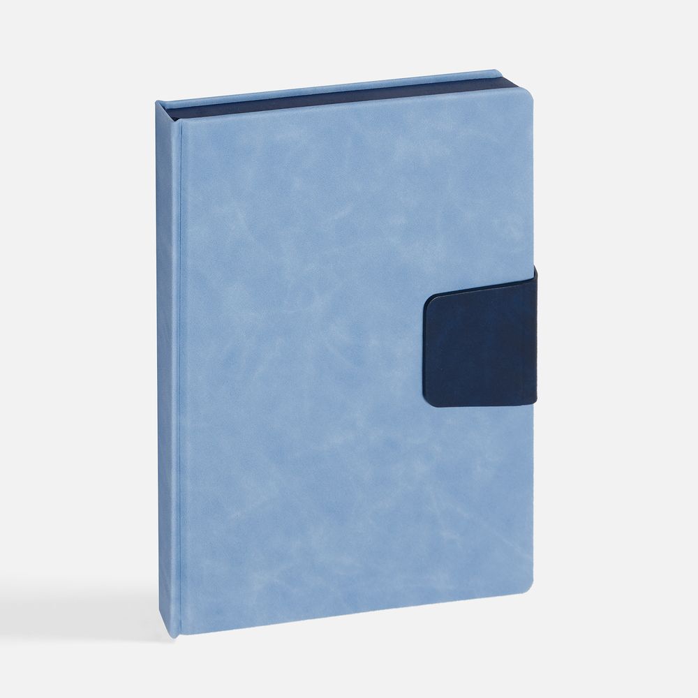 Ежедневник Grande Strap на заказ, датированный, голубой-1